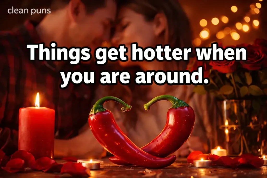 Things get hotter when you are around.