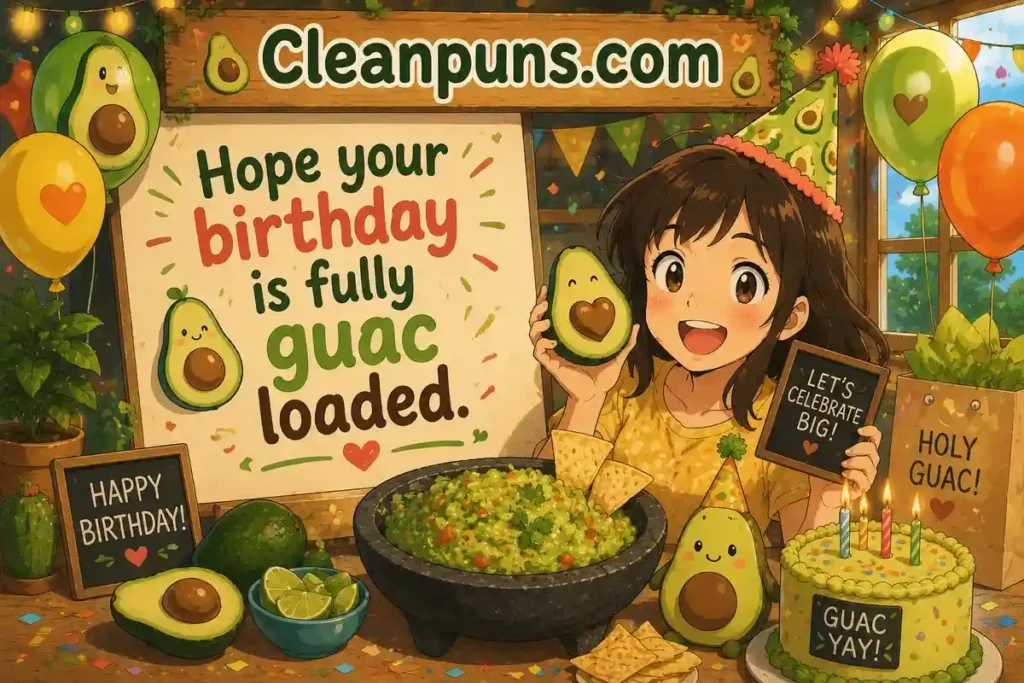 Birthday Avocado Puns That Feel Fresh