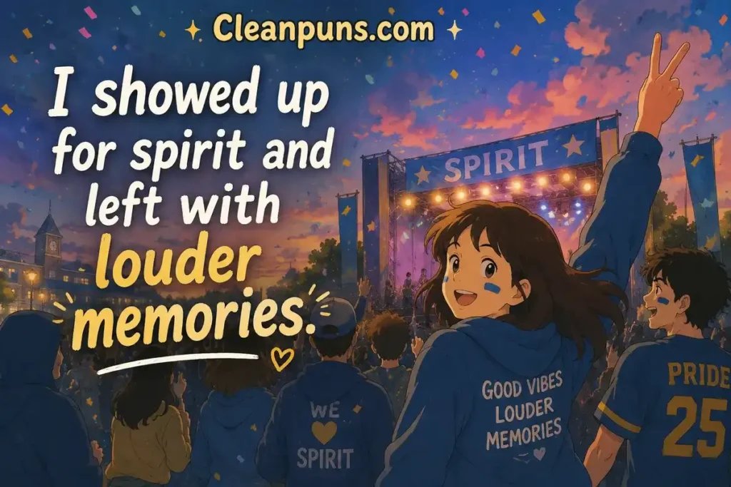 Homecoming Puns for School Spirit Energy