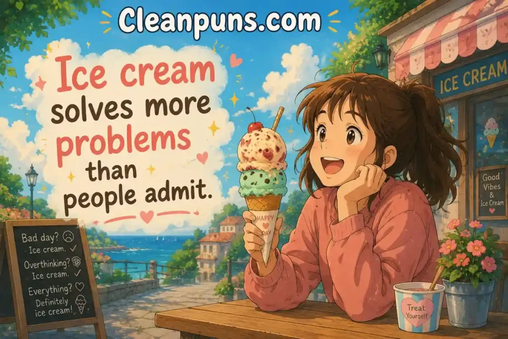Summer Puns About Ice Cream And Frozen Treats