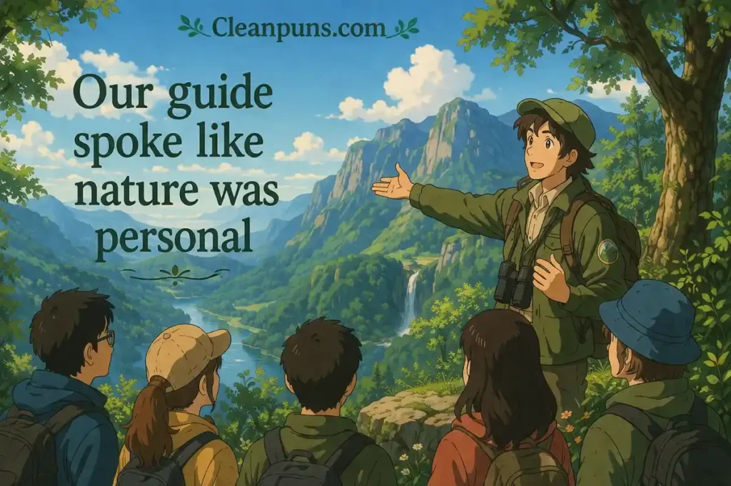 Safari Puns Funny Tour Guide Lines