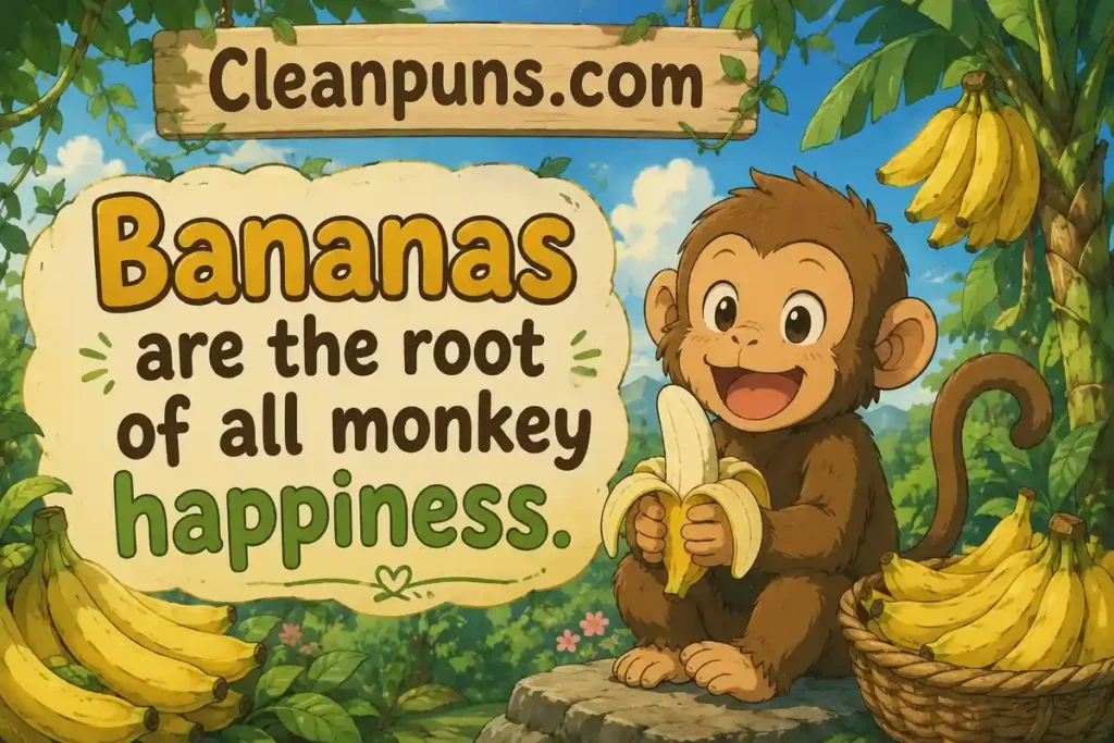 Funny Monkey Puns For Banana Lovers
