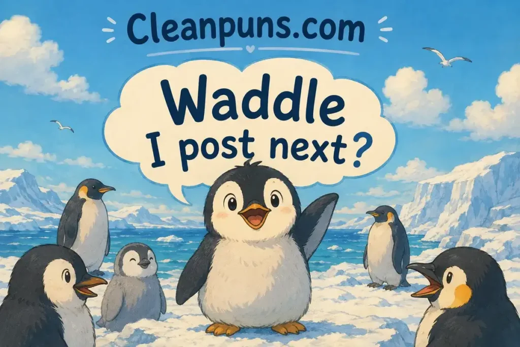 Penguin Puns For Social Media And Sharing
