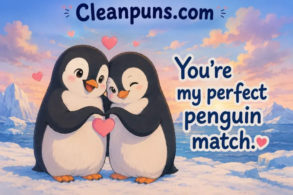 Penguin Love Puns For Sweet Messages