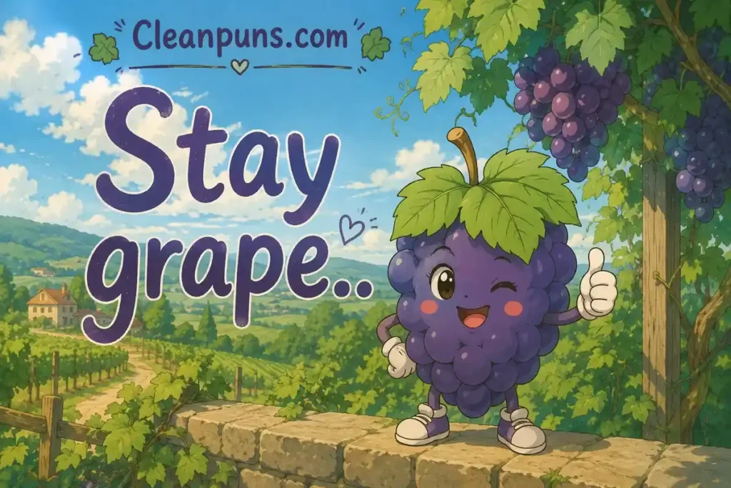 Short Grape Puns For Captions And Everyday Laughs
