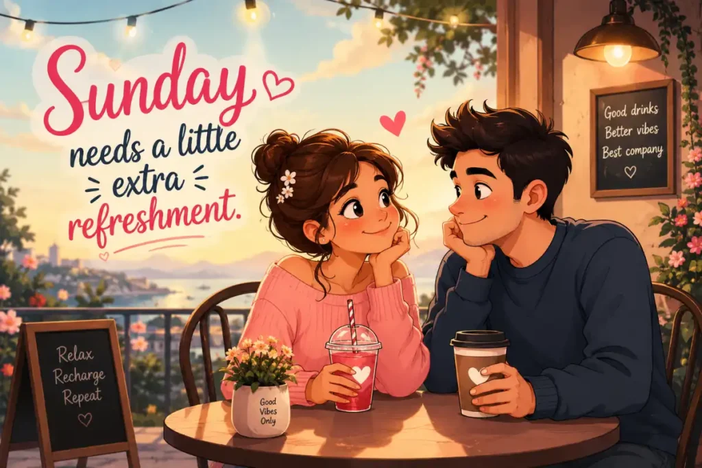 Sunday needs a little extra refreshment.