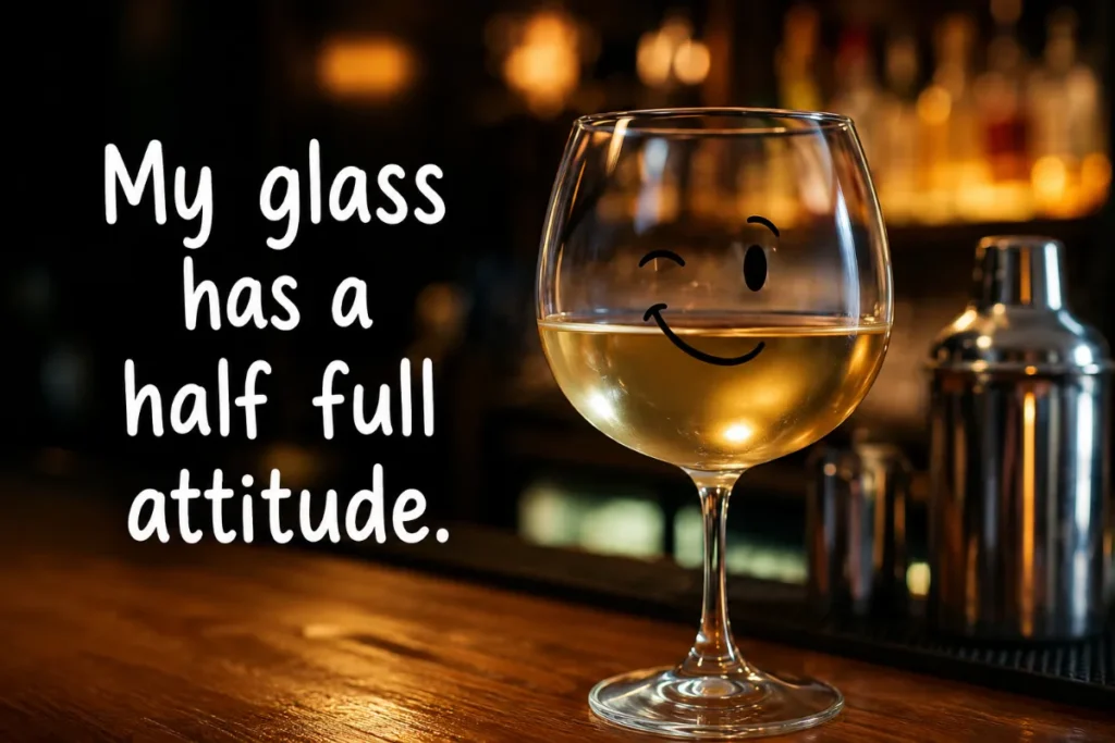 Bar Puns Glass's Attitude.
