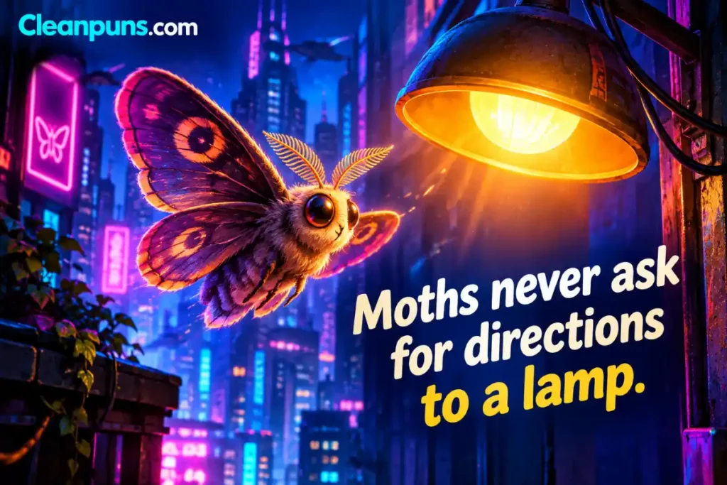 Moths never ask for directions to a lamp.