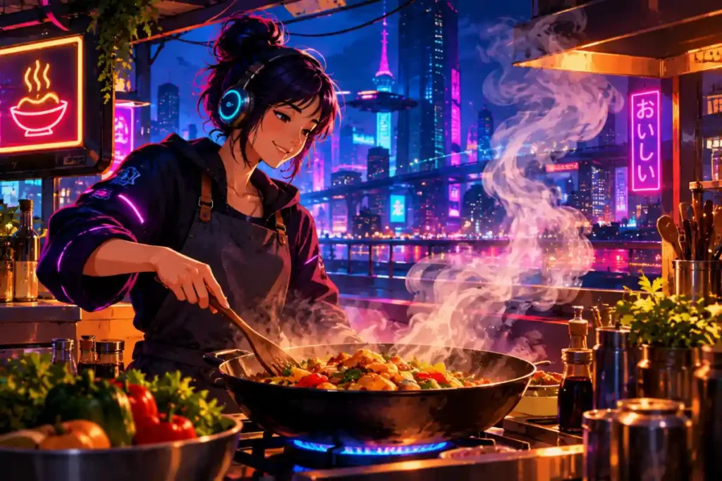 Smoke rising means somebody is cooking something delicious.