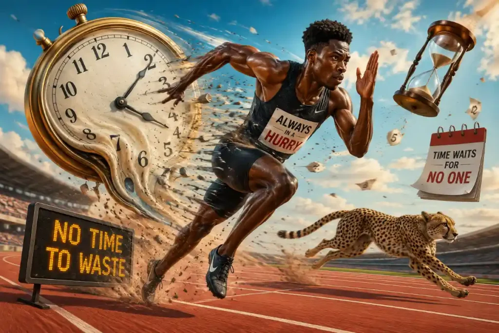 Sprinters never waste time because they’re always in a hurry. Track Puns.