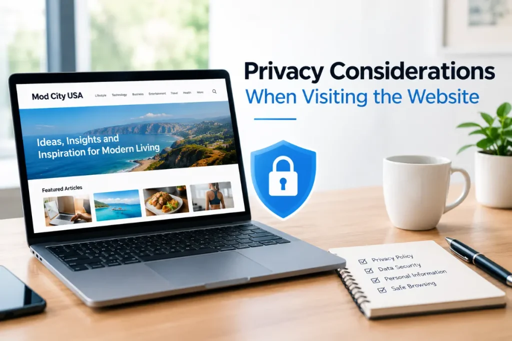 Privacy Considerations When Visiting the Website. modcityusa.com review