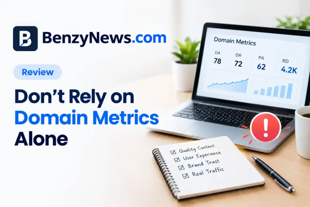 BenzyNews.com Review: Don’t Rely on Domain Metrics Alone